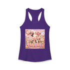 Taurus Kawaii Cow Tank Top – Cute Zodiac Astrology Graphic Tank | Pastel Celestial Farm Animal Summer Top | Taurus Horoscope Gift