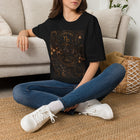 Capricorn Celestial Spell Circle T-Shirt – Mystical Zodiac Astrology Graphic Tee | Witchy Moon Magic Fantasy Shirt | Capricorn Horoscope Gift