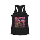 Sagittarius Bad Ideas Build Character Tank Top – Funny Zodiac Lion Graphic Tank | Cute Astrology Meme Summer Top | Sagittarius Horoscope Gift
