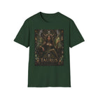 Taurus Celestial Forest Queen T-Shirt – Mystical Zodiac Astrology Graphic Tee | Earth Sign Fantasy Goddess Shirt | Taurus Horoscope Gift