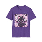 Kawaii Bat Wing Kitty T-Shirt – Pastel Goth Black Cat Tee with Bows, Hearts & Spooky Cute Aesthetic