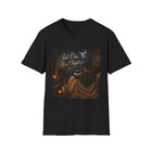 Just One More Chapter T-Shirt – Cozy Book Lover Graphic Tee | Candlelit Reading Aesthetic Shirt | Literary Gift from The Bookworm’s Hideaway