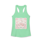 Kawaii Bunny Tea Party Tank Top – Cute Pastel Rabbit Bubble Tea Graphic Tank | Sweet Tea Time Summer Top | Cutiecore Gift