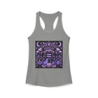 Aquarius Zodiac Crest Tank Top – Mystical Astrology Emblem Graphic Tank | Celestial Moon & Stars Summer Top | Aquarius Horoscope Gift