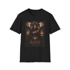 Aries Celestial Goddess T-Shirt – Mystical Zodiac Astrology Graphic Tee | Fiery Cosmic Fantasy Shirt | Aries Horoscope Gift
