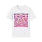 Gemini Kawaii Twin Unicorns T-Shirt – Cute Zodiac Astrology Graphic Tee | Pastel Celestial Fantasy Unicorn Shirt | Gemini Horoscope Gift