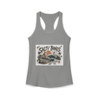 Salty Bones Tank Top – Pirate Shipwreck Skeleton Beach Graphic Tank | Vintage Coastal Skull Summer Top | Nautical Vacation Gift