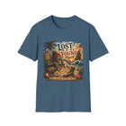 Lost at Sea Found Myself T-Shirt – Vintage Pirate Beach Graphic Tee | Nautical Treasure Map Shirt | Coastal Adventure Gift