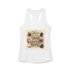 There's No Such Thing as Too Many Books Tank Top – Funny Book Lover Graphic Tank | Cute Literary Quote Summer Top | Reader Gift from The Bookworm’s Hideaway