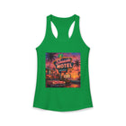 Seaside Motel Tank Top – Retro Neon Beach Graphic Tank | Vintage Coastal Sunset Summer Top | Tropical Vacation Gift