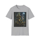 Mystical Mushroom Creature T-Shirt – Cannabis and Magic Mushroom Graphic Tee | Psychedelic Moonlit Forest Shirt | Enchanted Haze Gift