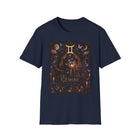 Gemini Mystical Twin Witches T-Shirt – Celestial Zodiac Astrology Graphic Tee | Moon Magic Fantasy Shirt | Gemini Horoscope Gift