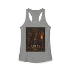Aries Fire Priestess Tank Top – Mystical Zodiac Astrology Graphic Tank | Witchy Celestial Fantasy Summer Top | Aries Horoscope Gift