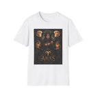 Aries Celestial Goddess T-Shirt – Mystical Zodiac Astrology Graphic Tee | Fiery Cosmic Fantasy Shirt | Aries Horoscope Gift