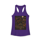 Taurus Moonlit Forest Witch Tank Top – Mystical Zodiac Astrology Graphic Tank | Woodland Fantasy Moon Magic Summer Top | Taurus Horoscope Gift