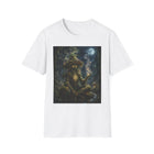 Mystical Mushroom Creature T-Shirt – Cannabis and Magic Mushroom Graphic Tee | Psychedelic Moonlit Forest Shirt | Enchanted Haze Gift