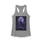Celestial Black Wolf Tank Top – Full Moon & Mystical Wolf Graphic Tank | Whimsical Fairycore Summer Top | Fairy Dust & Moonbeams Gift