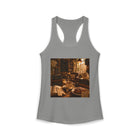 Cozy Library Café Tank Top – Book Lover Coffee Graphic Tank | Warm Reading Nook Literary Summer Top | Reader Gift from The Bookworm’s Hideaway