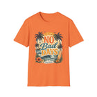 No Bad Days T-Shirt – Retro Beach Sunset Graphic Tee | Tropical Surf & Palm Tree Summer Shirt | Coastal Vacation Gift