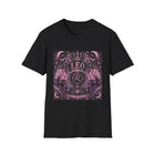 Leo Celestial Lion Crest T-Shirt – Mystical Zodiac Astrology Graphic Tee | Moon & Stars Fantasy Emblem Shirt | Leo Horoscope Gift