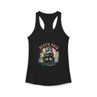 Beach Hair Don't Care Tank Top – Messy Bun Beach Girl Graphic Tank | Funny Coastal Summer Top | Retro Surf Vacation Gift
