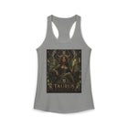 Taurus Celestial Forest Queen Tank Top – Mystical Zodiac Astrology Graphic Tank | Earth Sign Fantasy Goddess Summer Top | Taurus Horoscope Gift