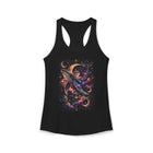 Celestial Whale Tank Top – Cosmic Moon & Galaxy Whale Graphic Tank | Mystical Space Ocean Fantasy Summer Top | Whale Lover Gift