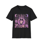 Leo Kawaii Lion T-Shirt – Cute Zodiac Astrology Graphic Tee | Pastel Celestial Lion Shirt | Leo Horoscope Gift