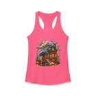 Cozy Book Cottage Tank Top – Whimsical Reading House Graphic Tank | Fantasy Book Lover Summer Top | Literary Gift from The Bookworm’s Hideaway