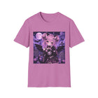 Pastel Goth Cat Girl T-Shirt – Kawaii Gothic Kitty Tee with Moon, Bats & Spooky Cute Aesthetic