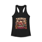 Taurus Powered By Snacks Tank Top – Funny Zodiac Bull Graphic Tank | Cute Astrology Food Meme Sleeveless Shirt | Taurus Horoscope Gift
