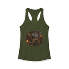 Rain Outside Stories Inside Tank Top – Cozy Book Lover Graphic Tank | Moody Reading Aesthetic Summer Top | Literary Gift from The Bookworm’s Hideaway