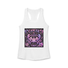 Cancer Kawaii Goth Crab Tank Top – Cute Zodiac Astrology Graphic Tank | Pastel Gothic Celestial Sea Creature Summer Top | Cancer Horoscope Gift