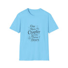 One More Chapter Became Three Hours T-Shirt – Funny Book Lover Graphic Tee | Cute Reader Quote Shirt | Literary Gift from The Bookworm’s Hideaway