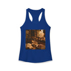 Cozy Library Café Tank Top – Book Lover Coffee Graphic Tank | Warm Reading Nook Literary Summer Top | Reader Gift from The Bookworm’s Hideaway