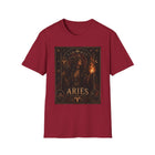 Aries Fire Priestess T-Shirt – Mystical Zodiac Astrology Graphic Tee | Witchy Celestial Fantasy Shirt | Aries Horoscope Gift