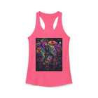 Psychedelic Skeleton Mushroom Tank Top – Cannabis and Magic Mushroom Graphic Tank | Trippy Dancing Skeleton Summer Top | Enchanted Haze Gift