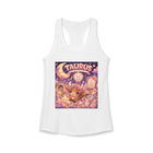 Taurus Kawaii Bull Tank Top – Cute Zodiac Astrology Graphic Tank | Pastel Celestial Fantasy Bull Sleeveless Shirt | Taurus Horoscope Gift