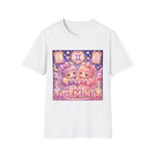 Gemini Kawaii Twin Girls T-Shirt – Cute Zodiac Astrology Graphic Tee | Pastel Celestial Chibi Shirt | Gemini Horoscope Gift