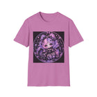Kawaii Pastel Goth Girl T-Shirt – Cute Gothic Fantasy Tee with Purple Curls & Spooky Aesthetic