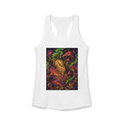 Melting Pocket Watch Tank Top – Cannabis and Magic Mushroom Graphic Tank | Trippy Surreal Time Warp Summer Top | Enchanted Haze Gift