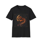 Celestial Fox Moon T-Shirt – Mystical Fox & Crescent Moon Graphic Tee | Enchanted Woodland Fantasy Shirt | Moon Lover Gift
