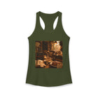 Cozy Library Café Tank Top – Book Lover Coffee Graphic Tank | Warm Reading Nook Literary Summer Top | Reader Gift from The Bookworm’s Hideaway