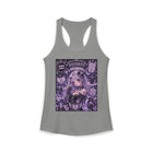 Aquarius Kawaii Goth Girl Tank Top – Cute Zodiac Astrology Graphic Sleeveless Shirt | Pastel Gothic Cosmic Summer Tank | Aquarius Horoscope Gift