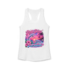 Pink Skies & Paradise Tank Top – Dolphin Sunset Beach Graphic Tank | Tropical Ocean Summer Top | Coastal Vacation Gift