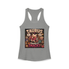 Taurus Powered By Snacks Tank Top – Funny Zodiac Bull Graphic Tank | Cute Astrology Food Meme Sleeveless Shirt | Taurus Horoscope Gift