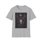 Mystical Deer Skull T-Shirt – Crescent Moon & Antler Fantasy Graphic Tee | Whimsical Fairycore Nature Shirt | Fairy Dust & Moonbeams Gift