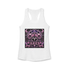 Aries Zodiac Crest Tank Top – Mystical Astrology Emblem Graphic Tank | Pink Celestial Ram Symbol Summer Top | Aries Horoscope Gift