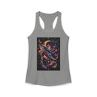 Celestial Whale Tank Top – Cosmic Moon & Galaxy Whale Graphic Tank | Mystical Space Ocean Fantasy Summer Top | Whale Lover Gift