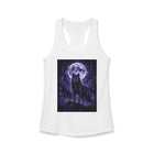 Celestial Black Wolf Tank Top – Full Moon & Mystical Wolf Graphic Tank | Whimsical Fairycore Summer Top | Fairy Dust & Moonbeams Gift